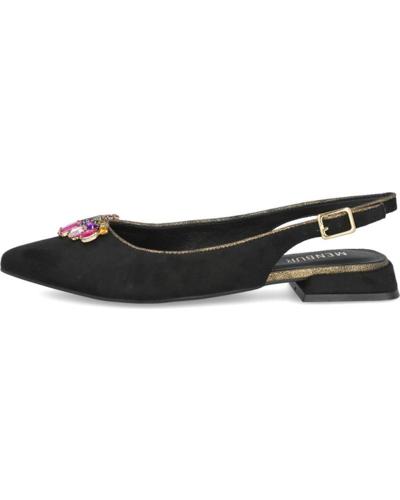 BAILARINAS MENBUR 26404 NEGRAS CON PEDRERÍA DECORATIVA NEGRO