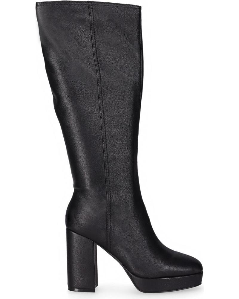 CHIKA10 JAZMIN 07 NEGRA - BOTA ALTA CON TACÓN BLOQUE NEGRO-BLACK