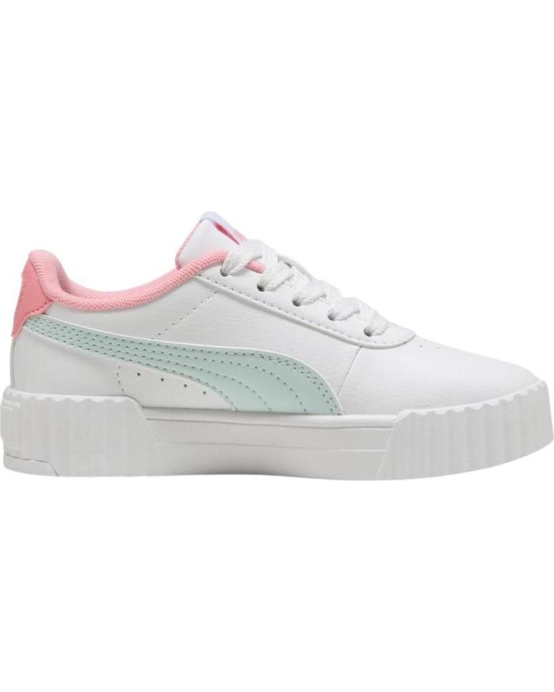 ZAPATILLAS CASUAL NIÑA PUMA CARINA 2.0 BLANCO ROSA MENTA NAN
