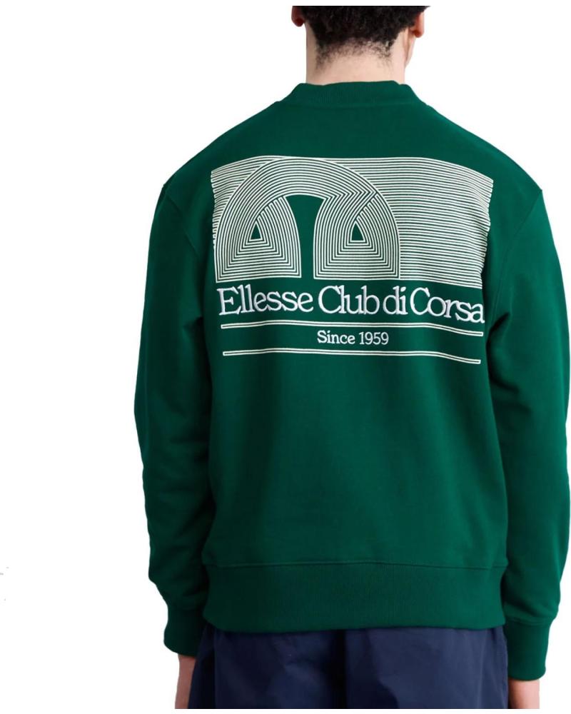 ELLESSE SUDADERA CLUB DI CORSA CREWNECK VERDE NAN