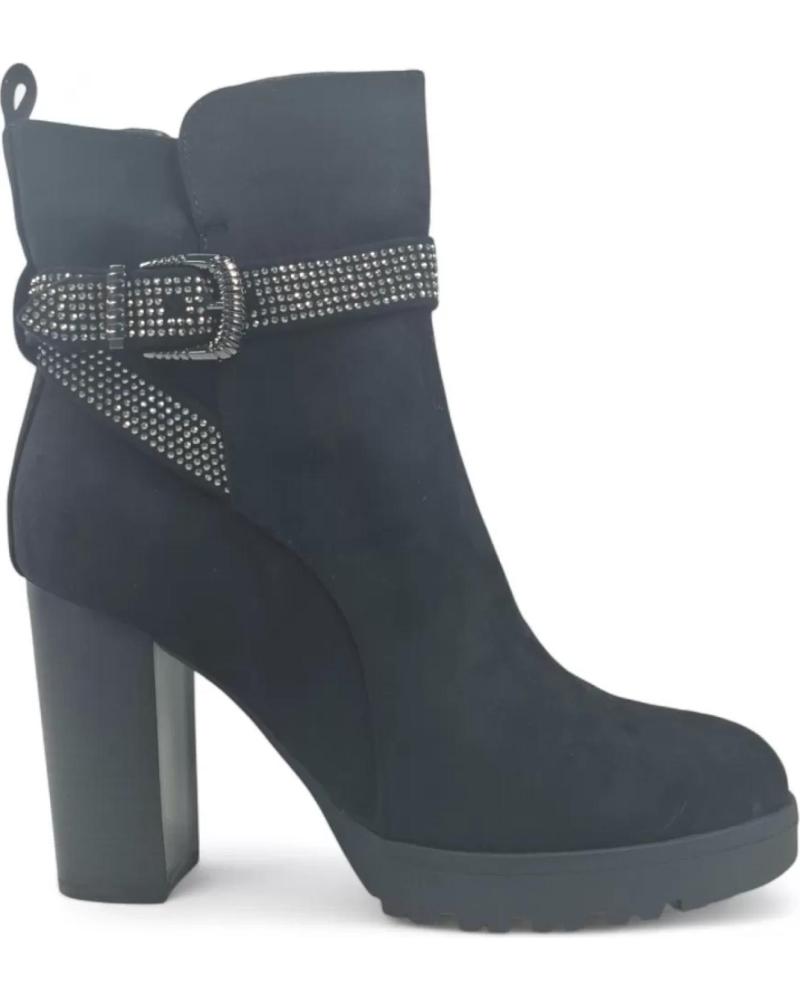 BOTÍN DE TACÓN TIMBOS 132123 NEGRO NEGRO