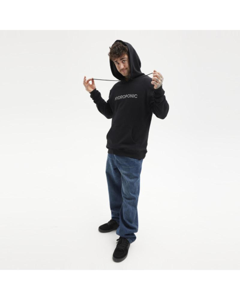 SUDADERA CON CAPUCHA HYDROPONIC HD 03 NEGRA 03-BLACK
