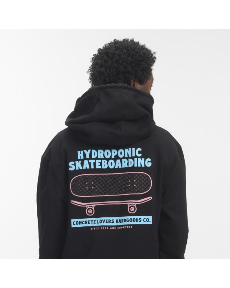 SUDADERA CON CAPUCHA HYDROPONIC CONCRETE HD 01 PIRATE BLACK 01-PIRATE BLACK