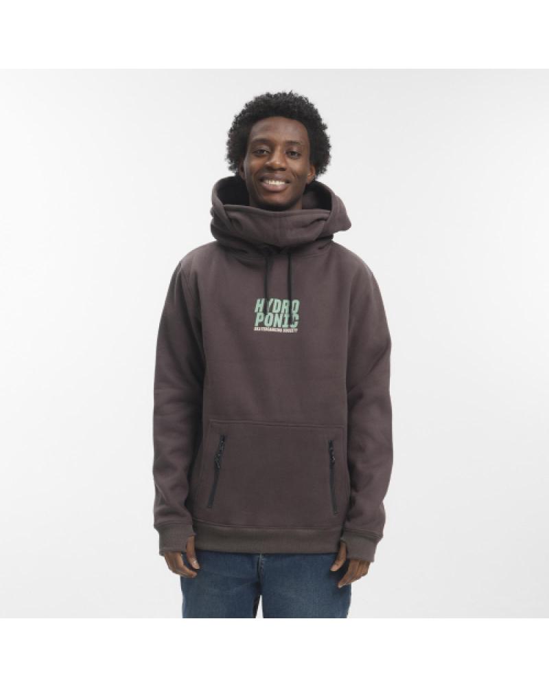 SUDADERA CON CAPUCHA HYDROPONIC DH CLUB 01-CHARCOAL CARBÓN 01-CHARCOAL