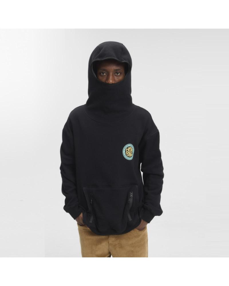 SUDADERA CON CAPUCHA HYDROPONIC CIRCLE BH 01 NEGRA 01-BLACK