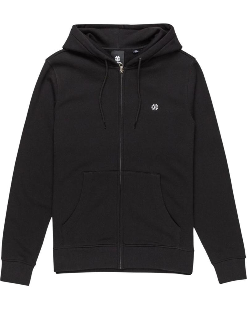 SUDADERA CON CAPUCHA ELEMENT ICON EMBROIDERY ZIP BLACK NAN NAN
