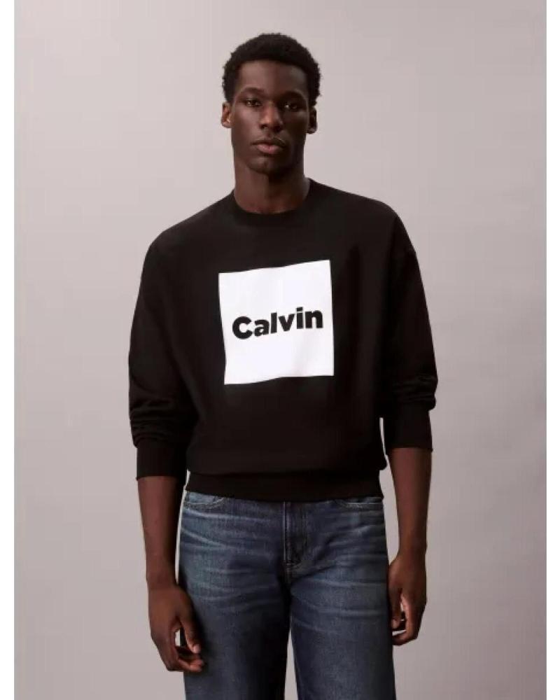 SUDADERA CALVIN KLEIN LV04RD216G NEGRA CON LOGO BOX NEGRO