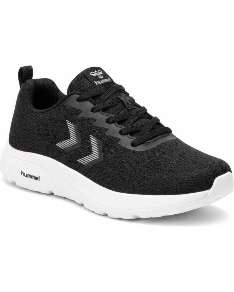 Zapatillas Walking Hummel Negras con Suela Blanca White