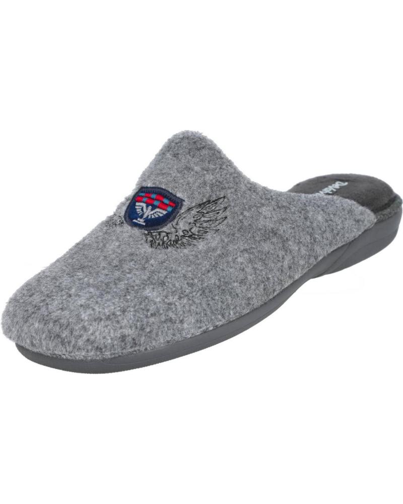 DEVALVERDE ZAPATILLAS DE CASA PARA HOMBRE 3546 - GRIS GRIS