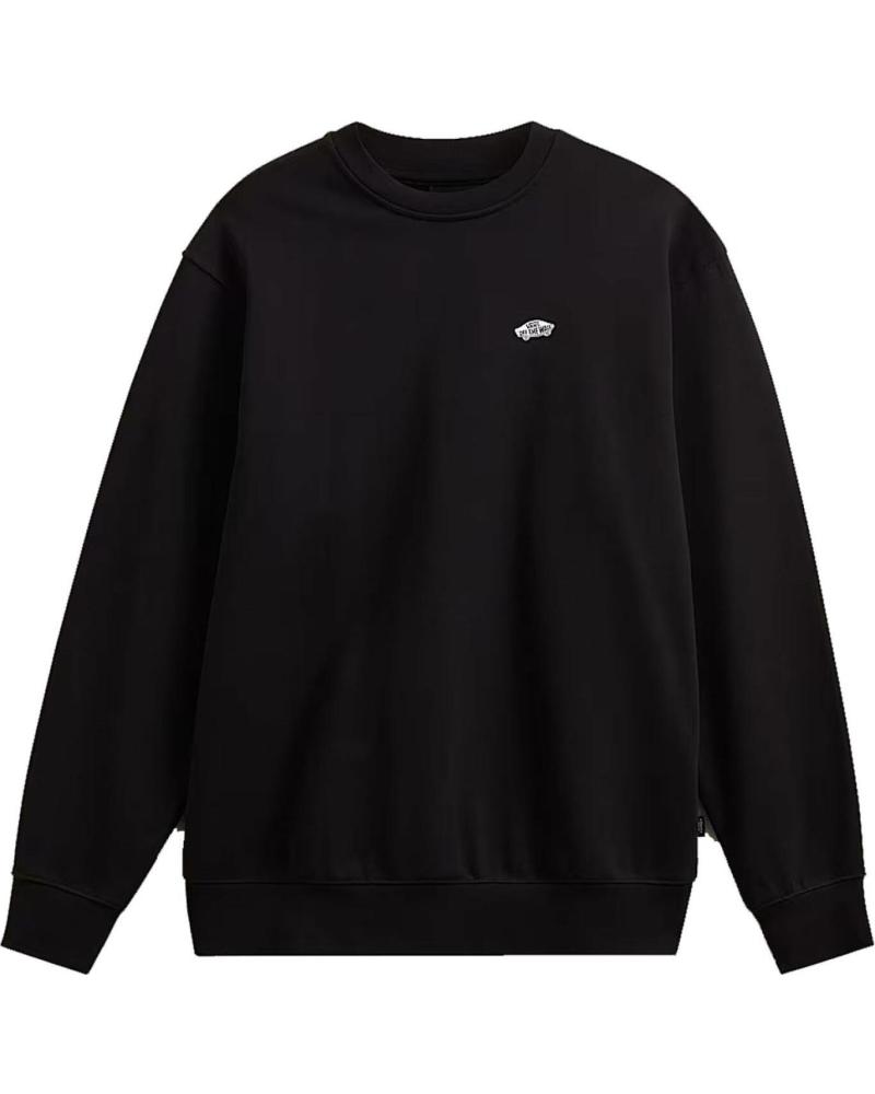 SUDADERA VANS STYLE 76 II LOOSE FIT CREW NEGRA CON LOGO BLANCO NAN