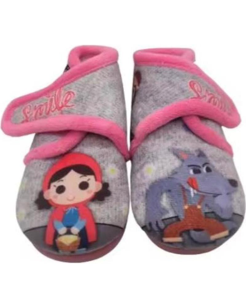 JAVER ZAPATILLAS DE CASA 'CAPERUCITA ROJA Y LOBO' MODELO 1 GRIS GRIS