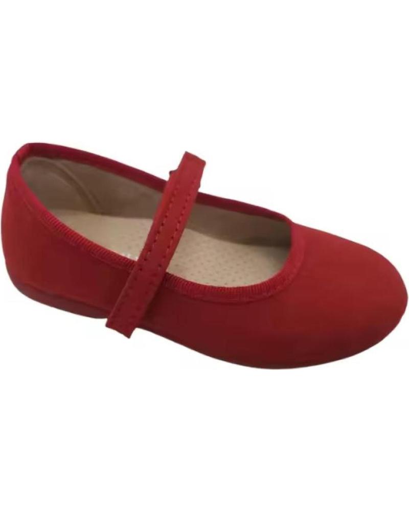 CONDIZ MERCEDITAS DE TELA ROJA CON TIRA DE VELCRO - TALLAS 20 A 38 ROJO