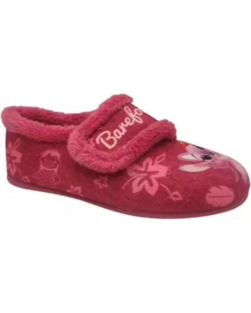 ZAPATILLAS DE CASA MICHU CON VELCRO - MODELO 7186 ROSA ROSA