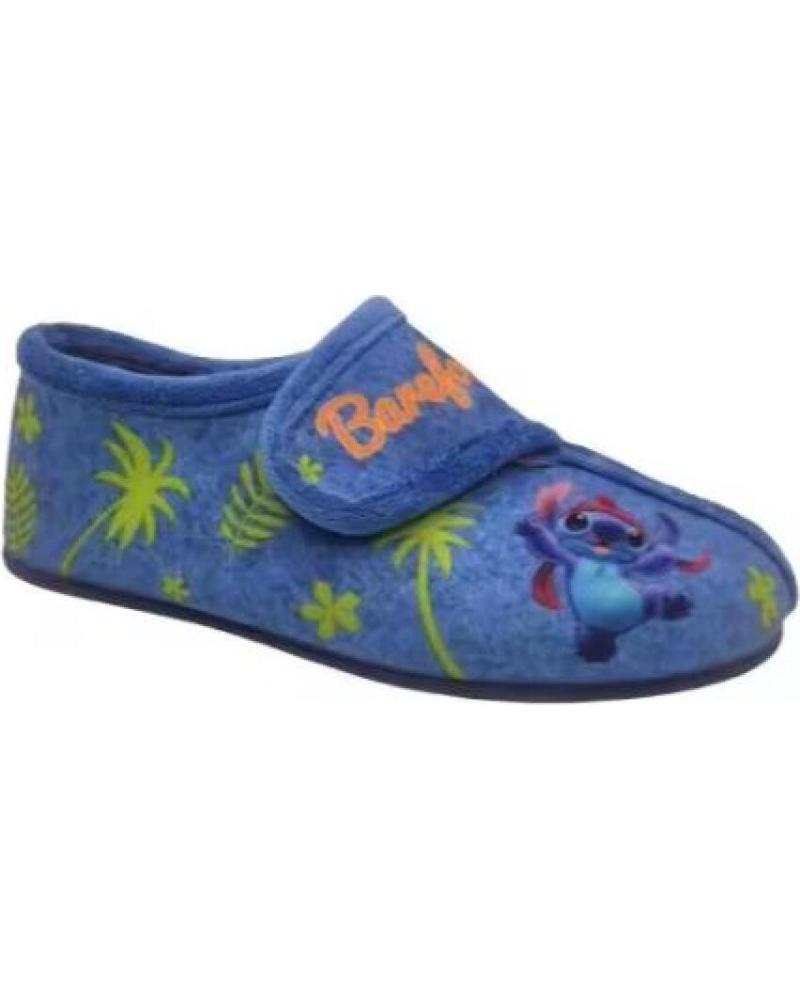 MICHU ZAPATILLAS DE CASA STITCH CON VELCRO - MODELO AZUL AZUL