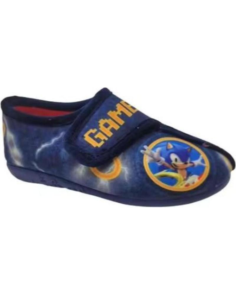 MICHU ZAPATILLAS DE CASA SONIC CON VELCRO - MODELO AZUL AZUL