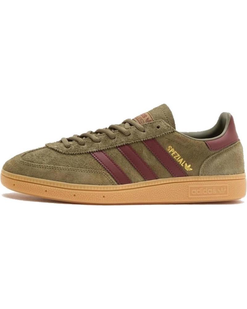 ZAPATILLAS ADIDAS HANDBALL SPEZIAL JQ8297 EN ANTE VERDE OLIVA Y DETALLES MARRONES OLIVE