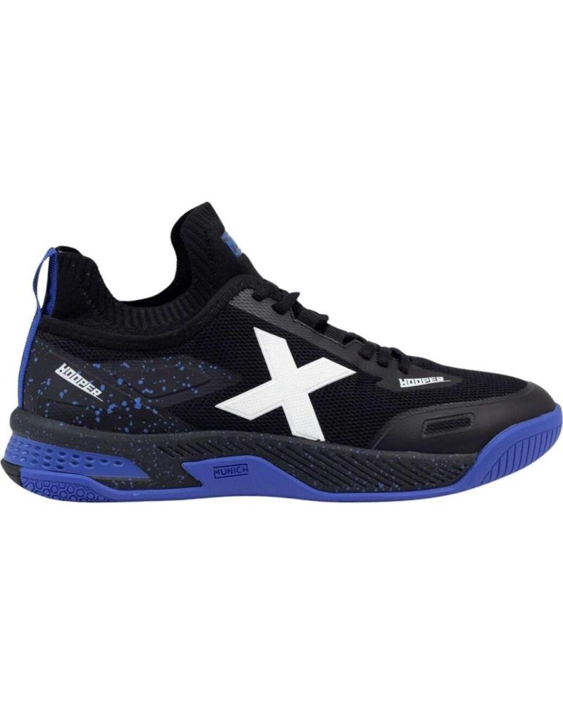 ZAPATILLAS MUNICH HOOPER KID 07 BALONMANO NEGRO NEGRO