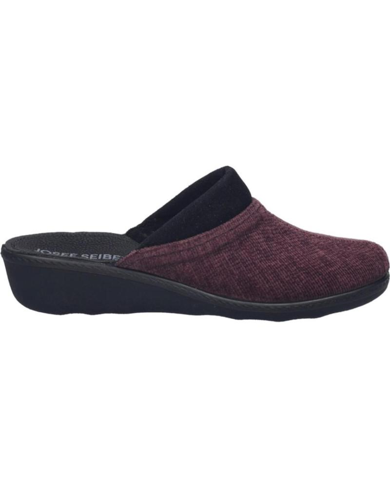 ZAPATILLAS DE CASA JOSEP SEIBEL AVIGNON-01 DE TEJIDO GRANATE BURDEOS GRANATE