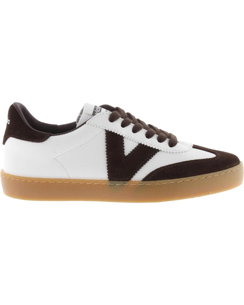 ZAPATILLAS VICTORIA BERLIN CLÁSICAS 1126207 BLANCO Y CHOCOLATE BLANCO