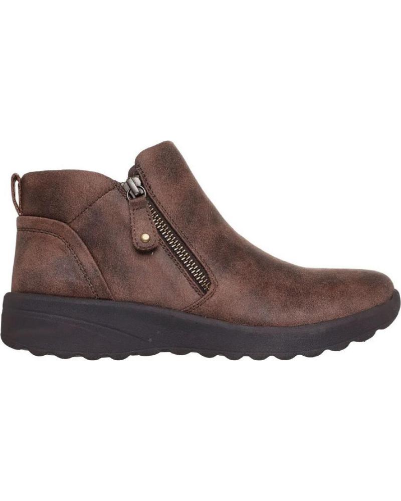 BOTAS SKECHERS 158952 TOBILLERA MARRÓN CON CREMALLERA MARRON