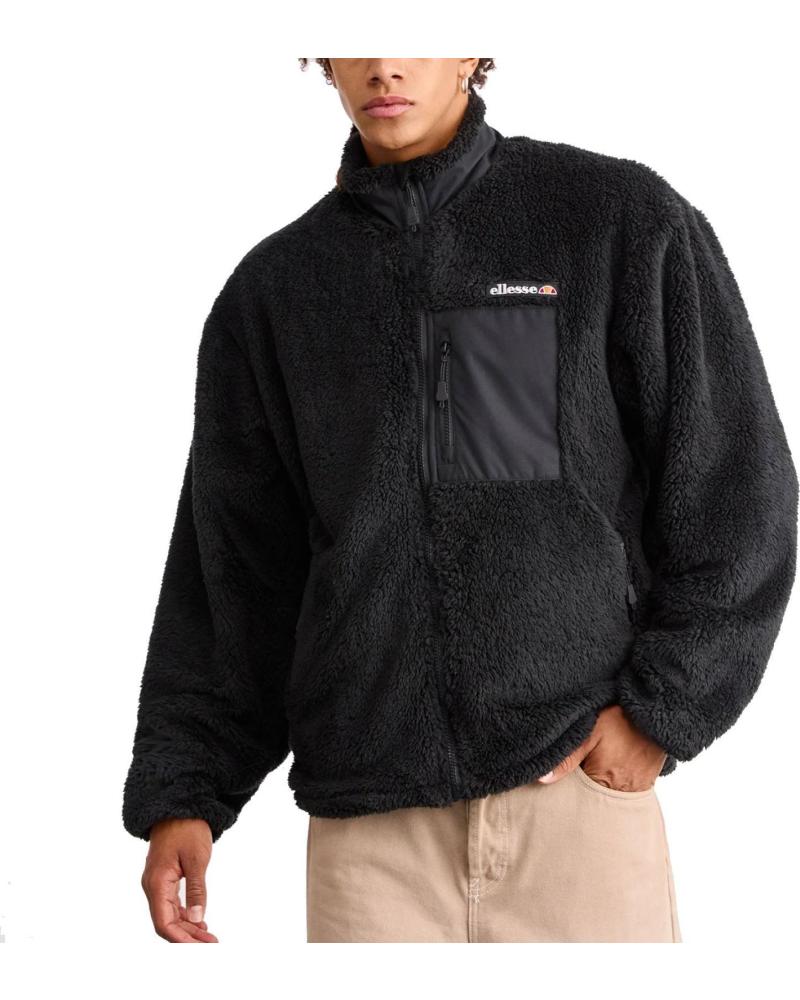 ELLESSE CHAQUETA CERVACOL SHERPA FLEECE NEGRA SHZ22305-011 NAN