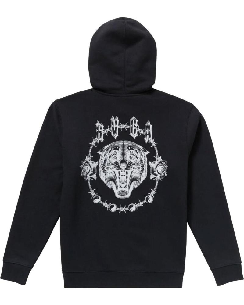 SUDADERA CON CAPUCHA RVCA BENJ TIGER EYES NEGRA NAN