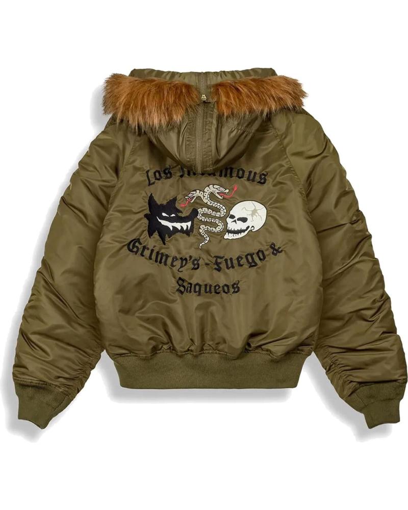 CHAQUETA GRIMEY THE PLANET N-2B FLIGHT VERDE MILITAR NAN