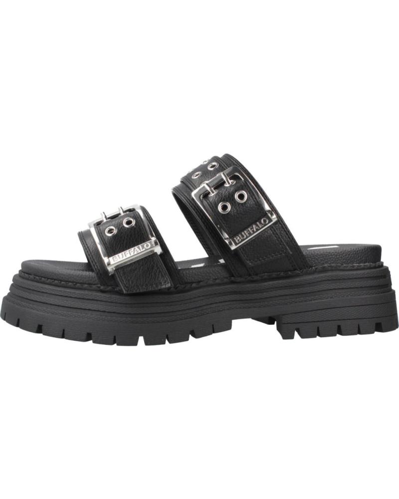 SANDALIAS BUFFALO LENNOX LOOP NEGRAS CON HEBILLAS BLACK