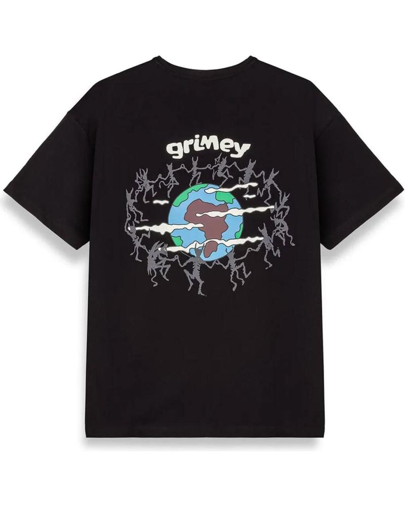 CAMISETA GRIMEY THE PLANET REGULAR TEE NEGRA CON ESTAMPADO GRÁFICO BLACK
