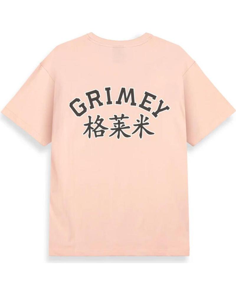 CAMISETA GRIMEY ROYAL PAW REGULAR TEE ROSA PASTEL CON ESTAMPADO ORIENTAL NAN
