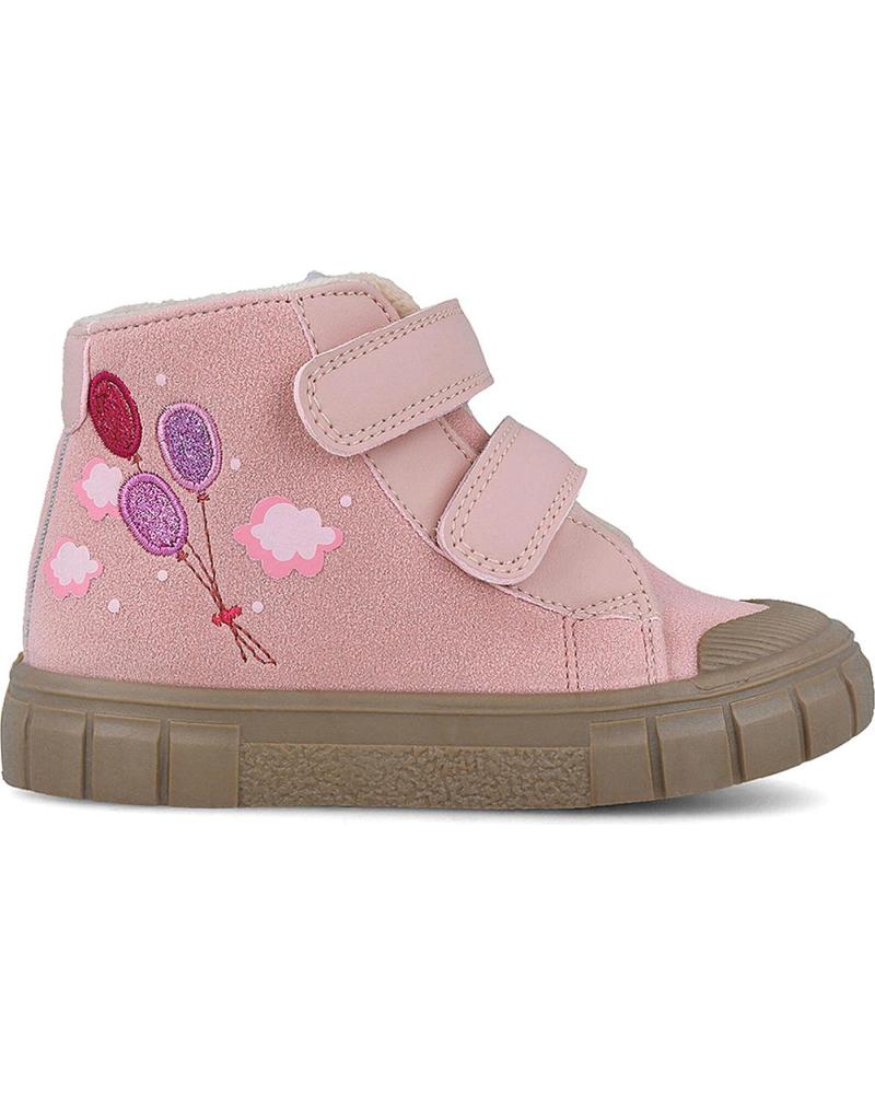 BOTÍN GARVALÍN BAREFOOT NIÑA VELCRO GLOBOS ROSA 251333-A032 ROSAA032