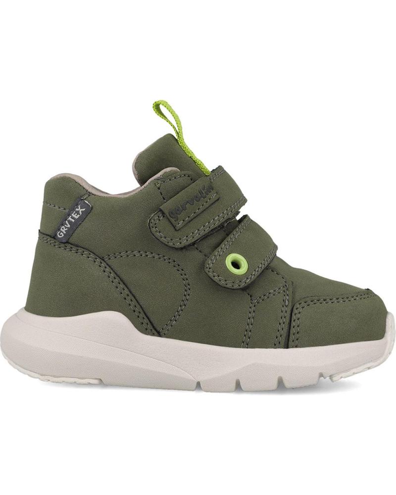 BOTINES MILITARES URBANOS GARVALIN 251350-B801 CON CIERRE DE VELCRO VERDE CAQUI KAKYB801