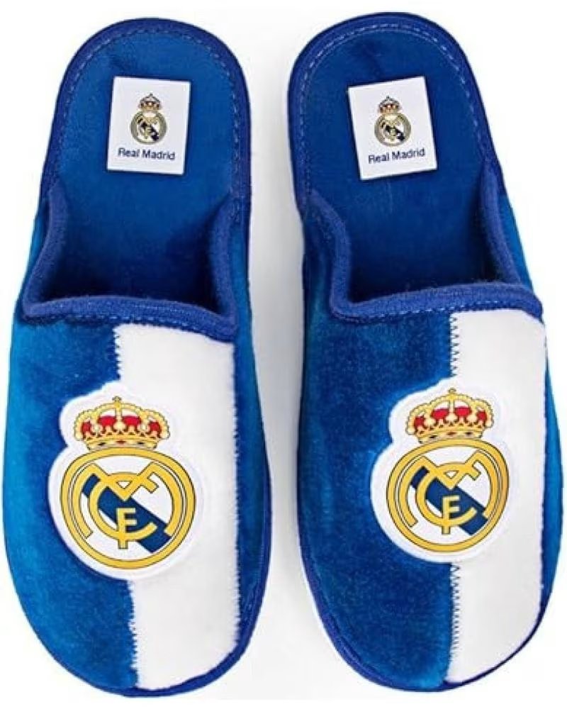 Andinas Zapatilla Real Madrid Escudo Azul Blanco Blanco