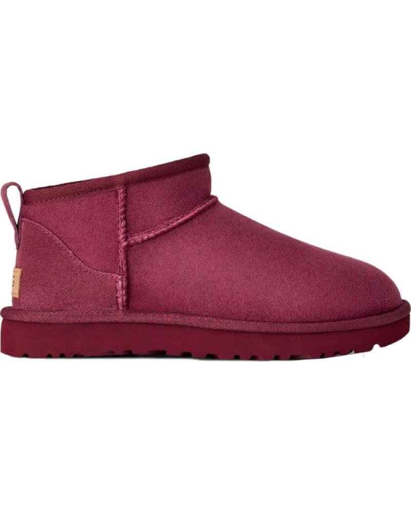 BOTINES UGG CLASSIC ULTRA MINI BURDEOS ROJO ROJO