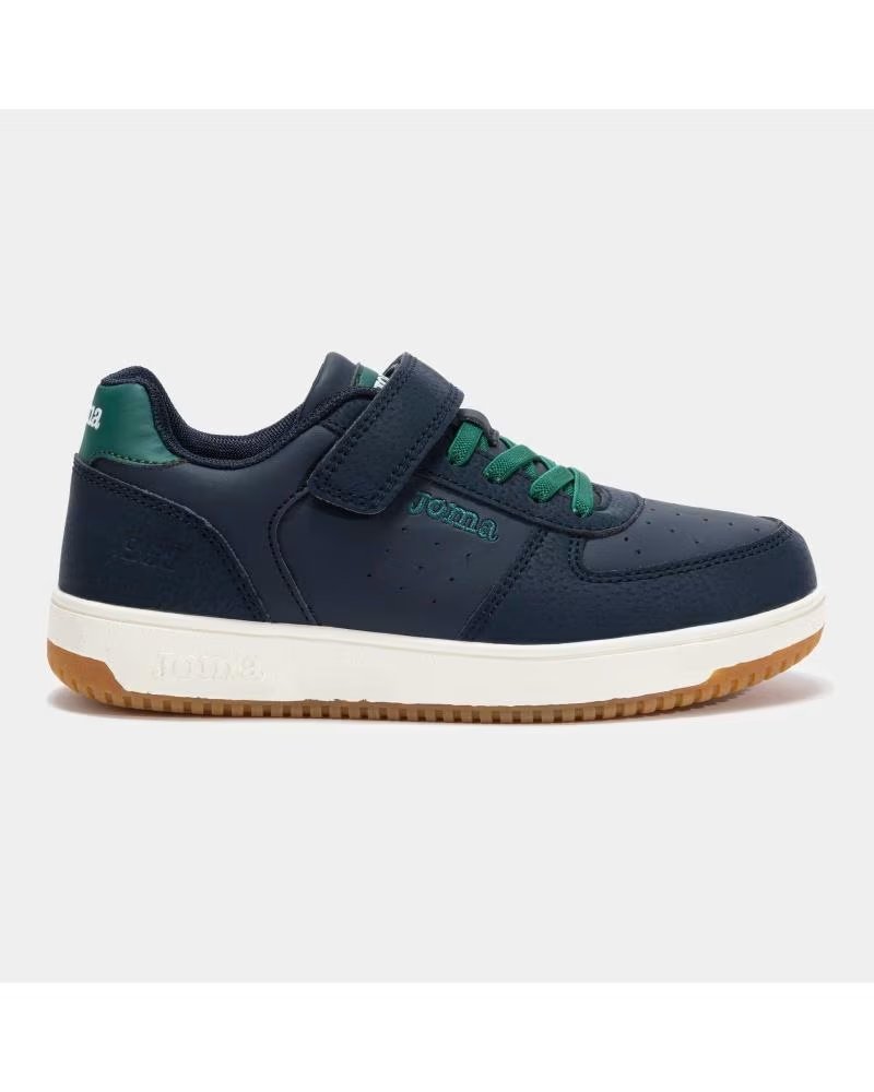 Zapatillas Deportivas Joma para Niño con Cierre de Velcro en Azul Marino y Verde