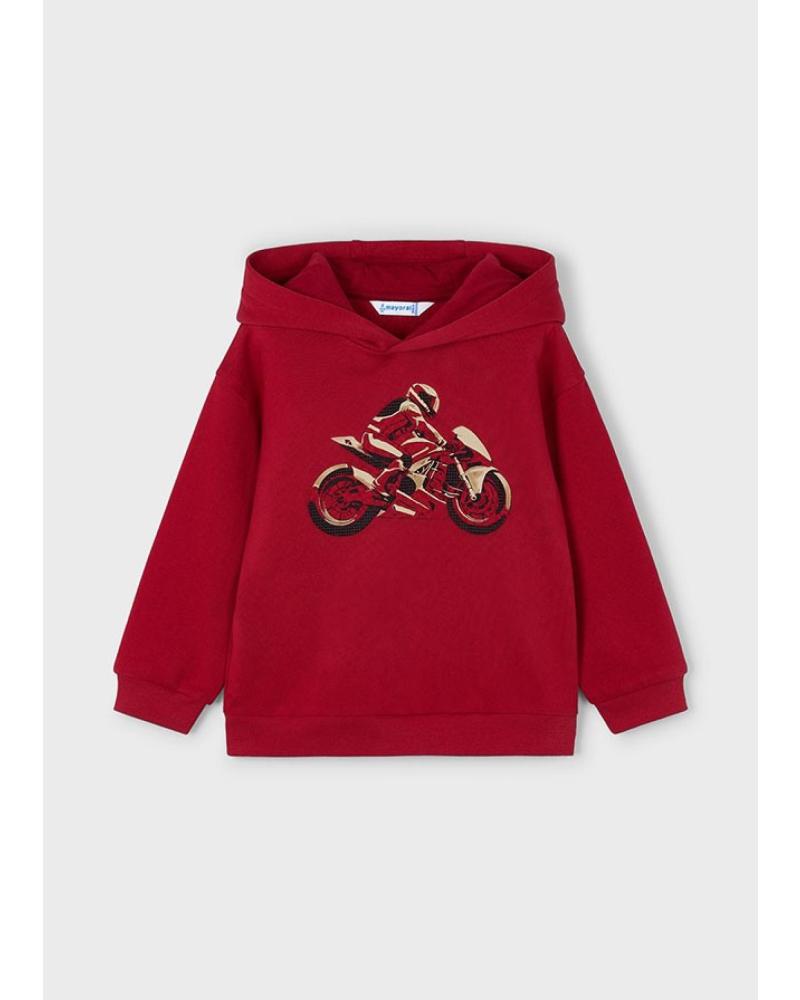 MAYORAL SUDADERA ROJA CON ESTAMPADO EN RELIEVE ROJO