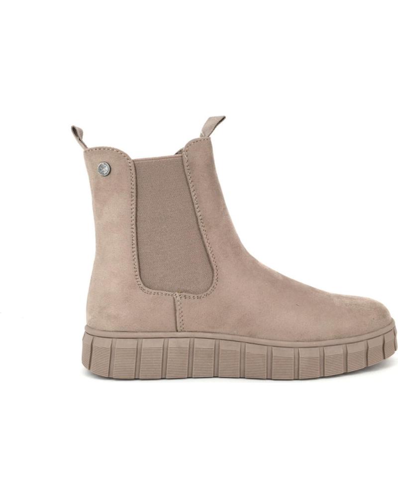 BOTÍN CHELSEA XTI TAUPE CON PLATAFORMA TRACK - MODELO 151390 TAUPE