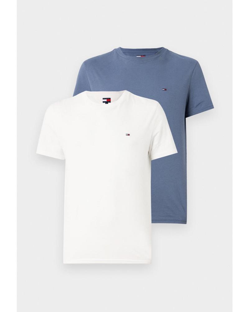 TOMMY HILFIGER PACK 2 CAMISETAS DM0DM20687 BLANCO Y AZUL CLARO VARIOS COLORES