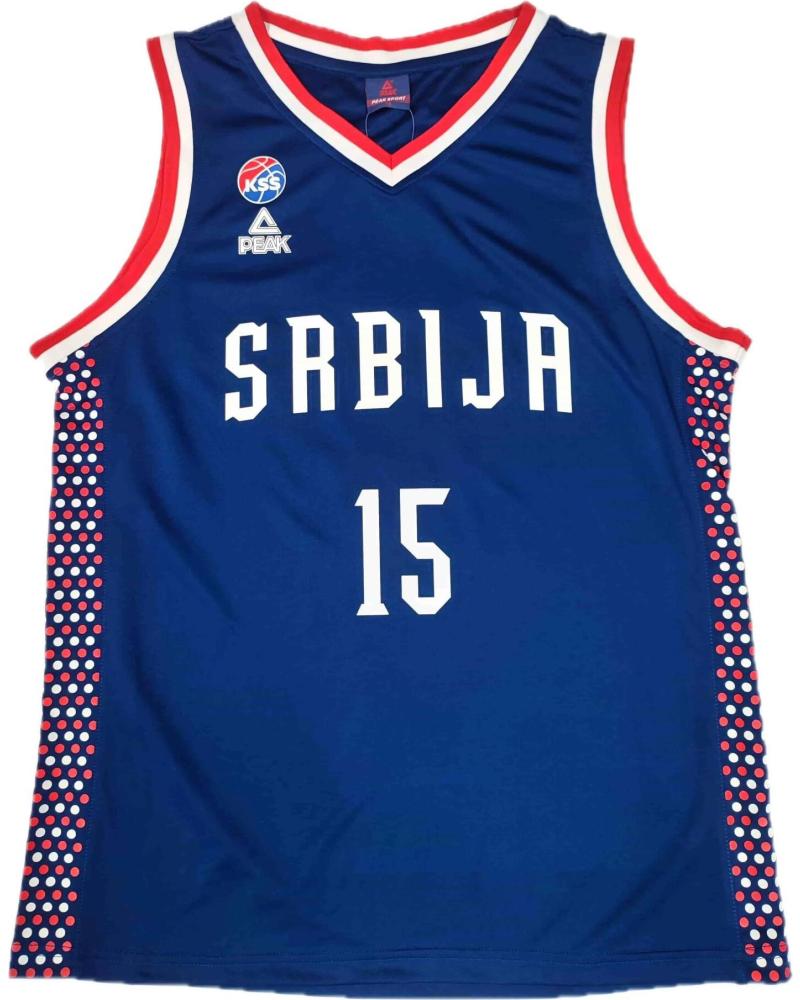PEAK CAMISETA BALONCESTO NIKOLA JOKIC SERBIA PARIS 2024 AZUL 1