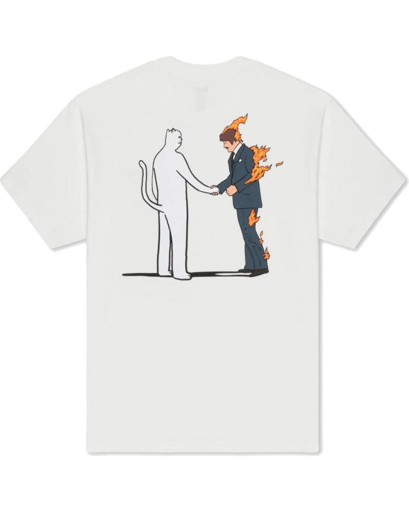 CAMISETA RIPNDIP BURN TEE BLANCO BONE WHITE NAN NAN