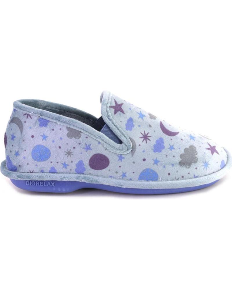 ZAPATILLAS DE CASA COSDAM 4666 AZUL CON ESTAMPADO ESTRELLAS/LUNAS AZUL