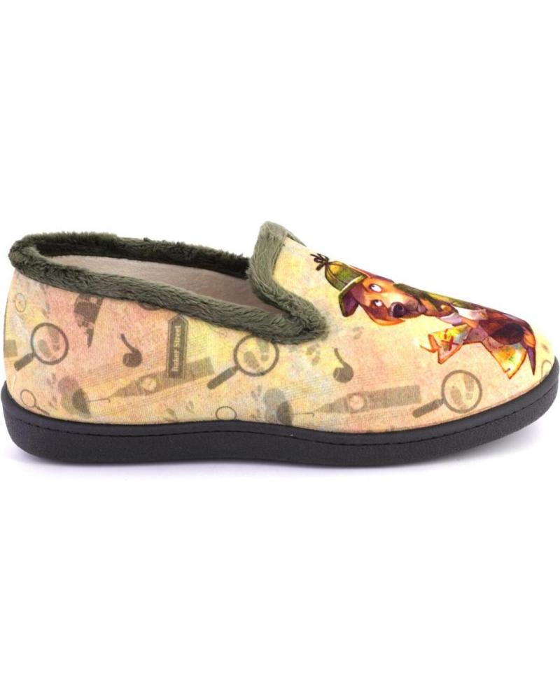 PLUMAFLEX 12228HOLMES KAKI - ZAPATILLAS DE CASA SHERLOCK HOLMES KAKI