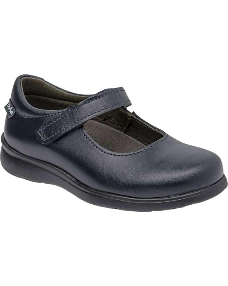 GORILA MERCEDITAS VELCRO COLEGIAL PIEL AZUL MODELO 30201 AZUL