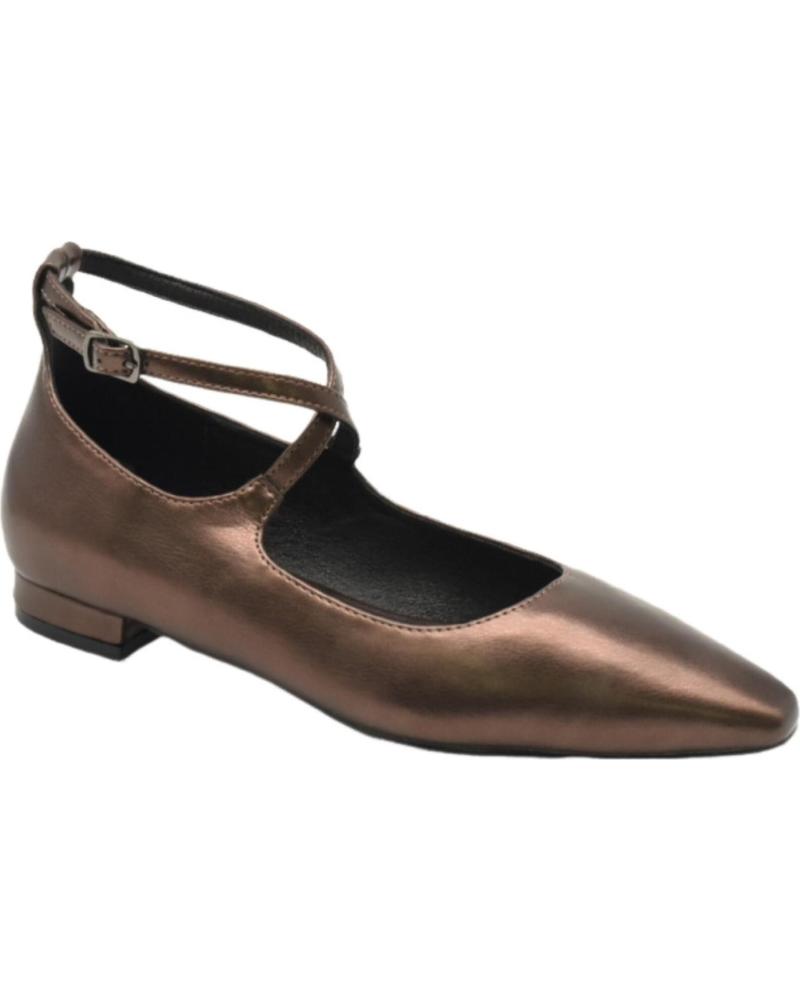 AZAREY MERCEDITAS METALIZADAS CON TIRAS CRUZADAS PARA MUJER METáLICO