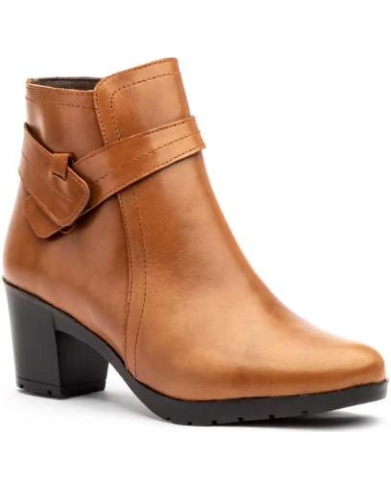 BOTINES DE TACÓN JAM MARRONES CON DETALLE DECORATIVO MARRóN