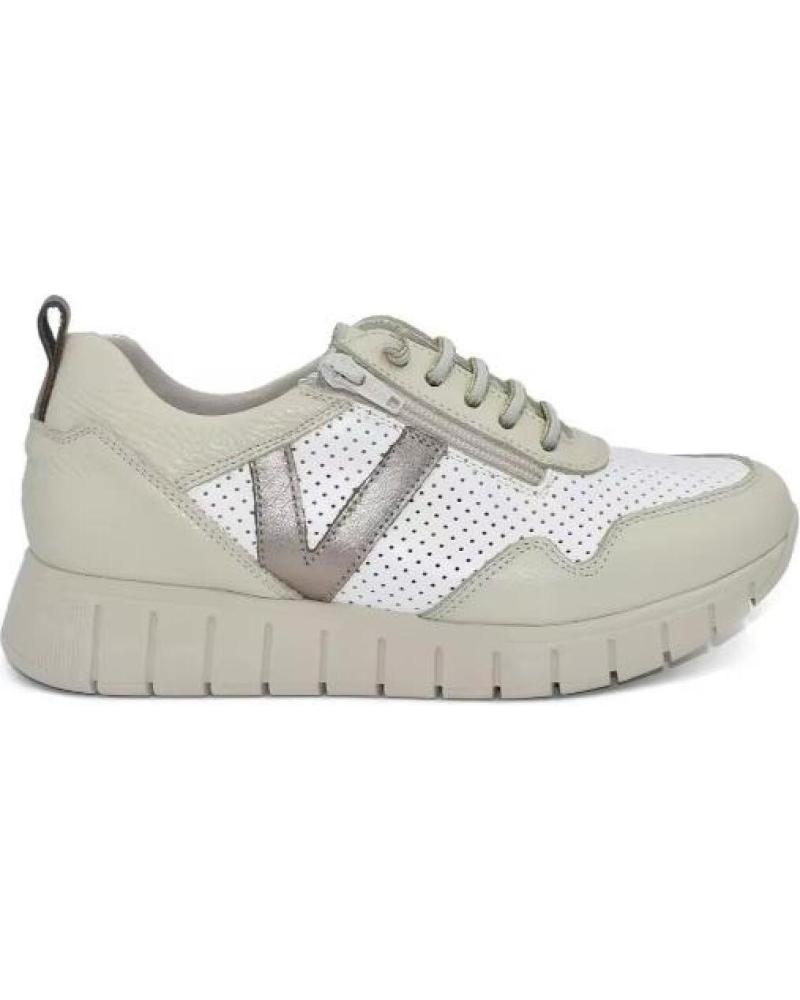 TEKILA ZAPATILLAS DE PIEL PARA MUJER CON CREMALLERA Y CORDONES ELAS VARIOS COLORES