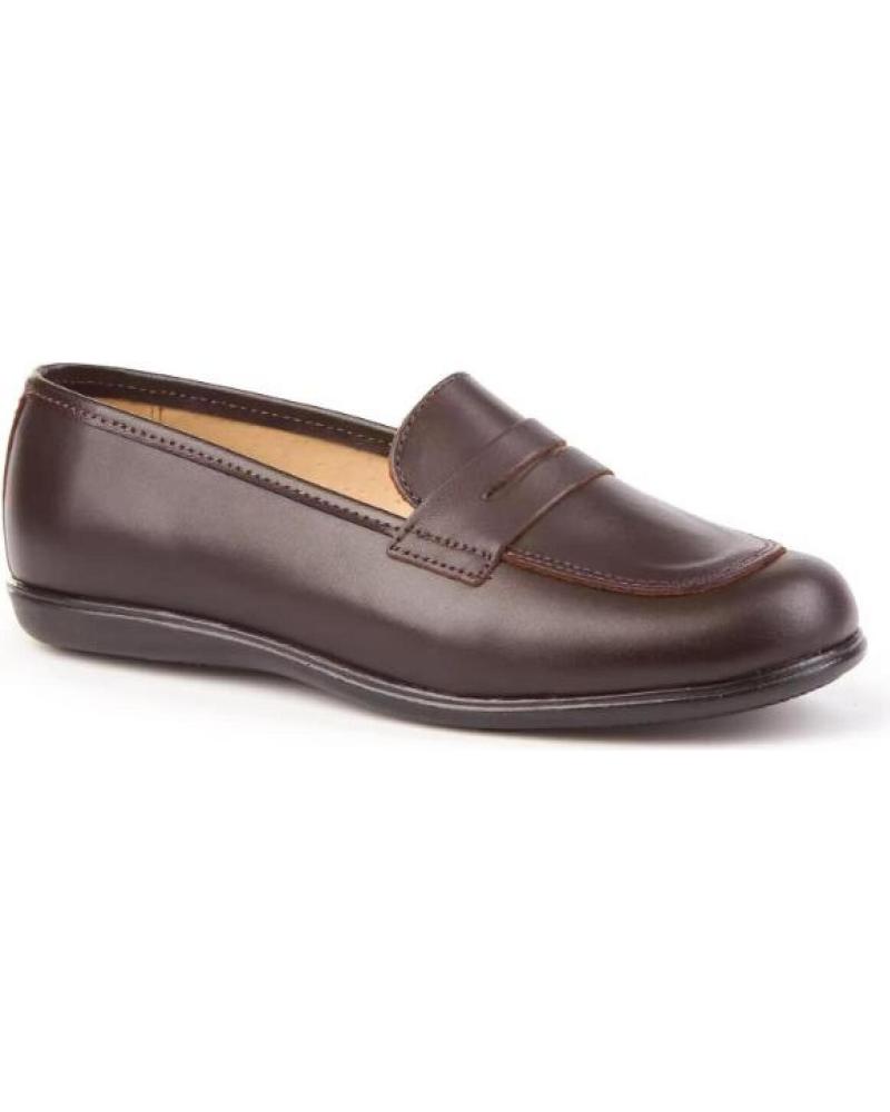 ANGELITOS MOCASINES COLEGIALES DE PIEL MODELO 466 MARRÓN MARRóN