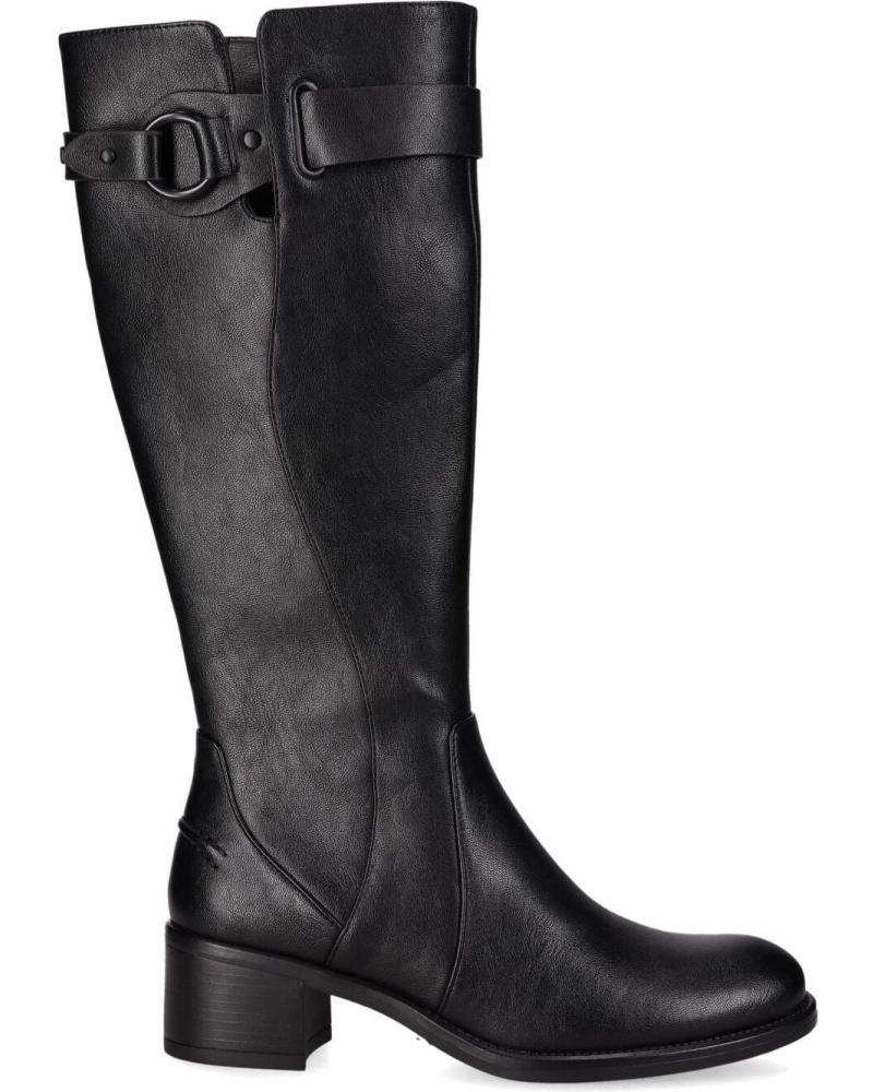 BOTAS ALTAS CHIKA10 BAIDEN 11 CON TACÓN NEGRO NEGRO-BLACK