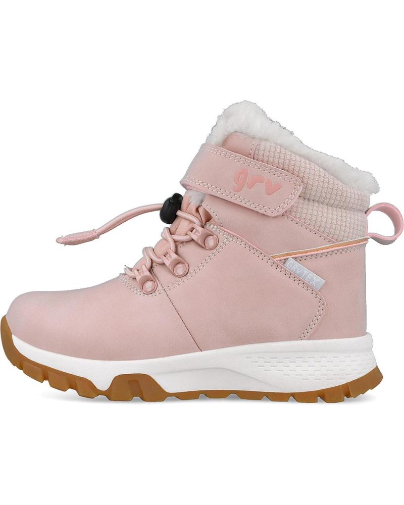 BOTÍN OUTDOOR IMPERMEABLE GARVALÍN GRV-TEX 251525 CON FORRO DE PELUCHE ROSA ROSAB032