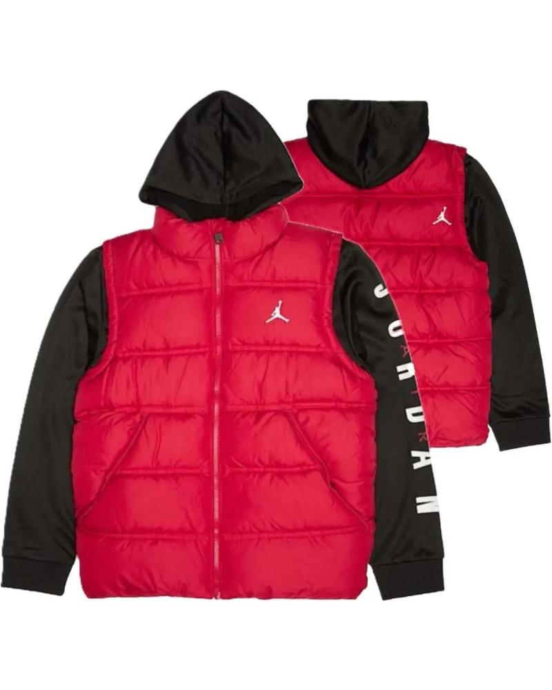 CHAQUETA PUFFER JORDAN FER ROJA 1